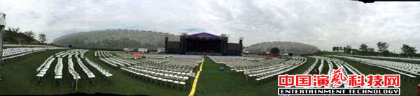 扩声及录音系统的设计“辰山草地广播音乐节”效果图