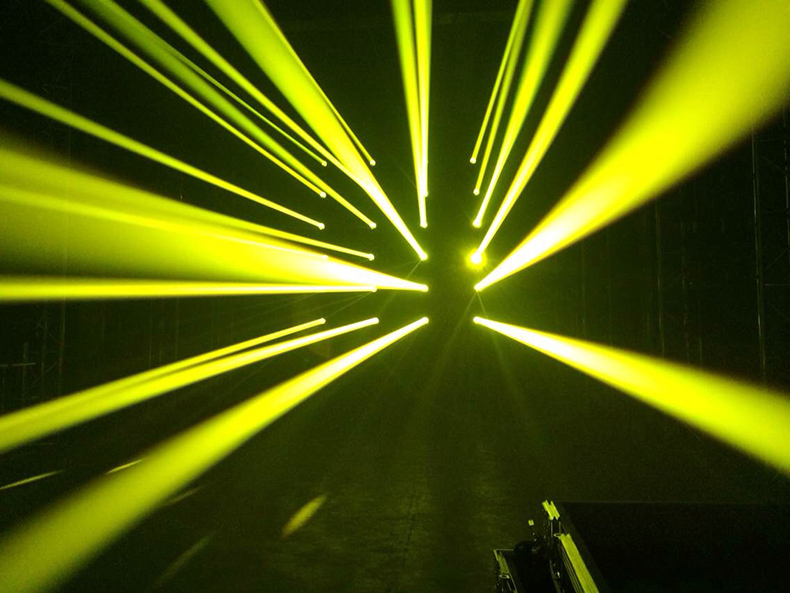 光束灯和摇头灯的实际应用？效果图