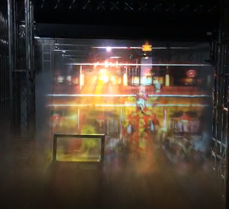 湖北襄阳雾屏工程项目展示效果图